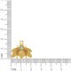 Pingente Inseto Dourado 21mm