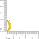 Pingente Banana Dourado 19mm