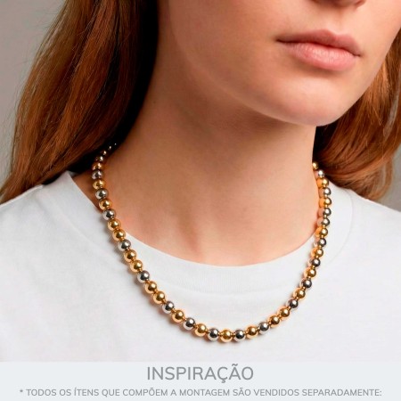 Miçanga Entremeio Níquel 5mm