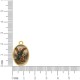 Pingente Medalha Arcanjo São Rafael Dourado 23mm