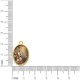 Pingente Medalha Arcanjo São Gabriel Dourado 23mm