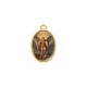 Pingente Medalha Arcanjo São Miguel Dourado 23mm