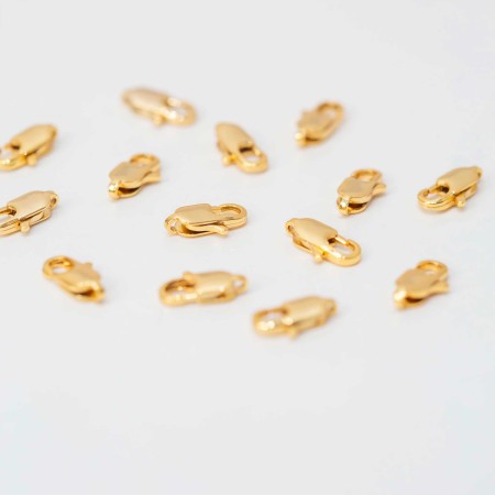 Fecho Mosquetão Dourado 12mm