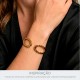 Bracelete Dourado Esculpido 68mm
