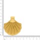 Pingente Concha do Mar Dourado 29mm