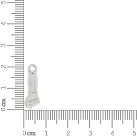 Pingente Figa Níquel 22mm