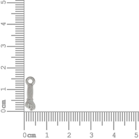 Pingente Figa Níquel 17mm