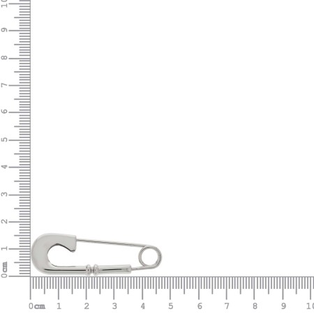 Alfinete Prateado 48mm