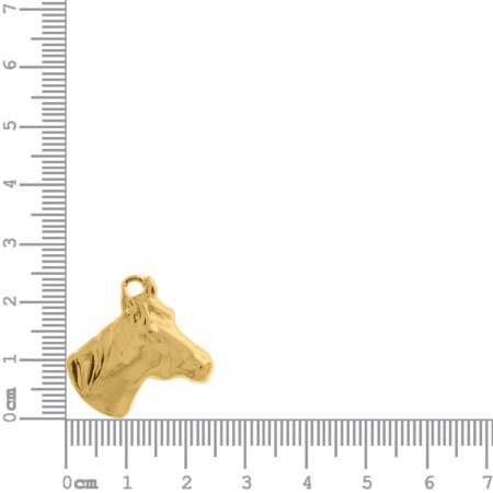 Pingente Cavalo Dourado 24mm