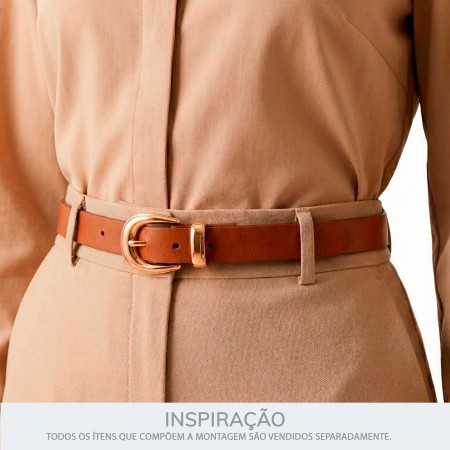 Passador Dourado para Cintos 24mm