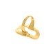 Anel Dourado Orgânico Vazado N° 21