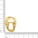 Anel Dourado Orgânico Vazado N° 21