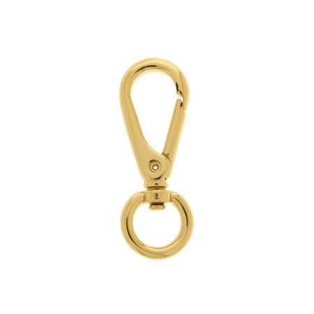 Mosquetão Ouro 50mm com abertura de 12mm