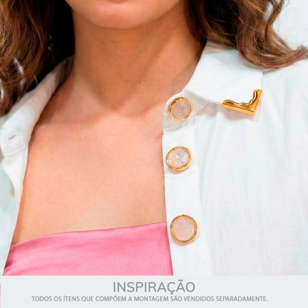 Cantoneira Dourada Trabalhada 26mm