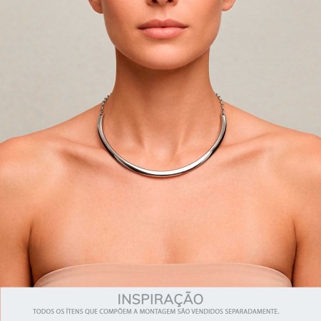 Colar Rígido Níquel 139mm