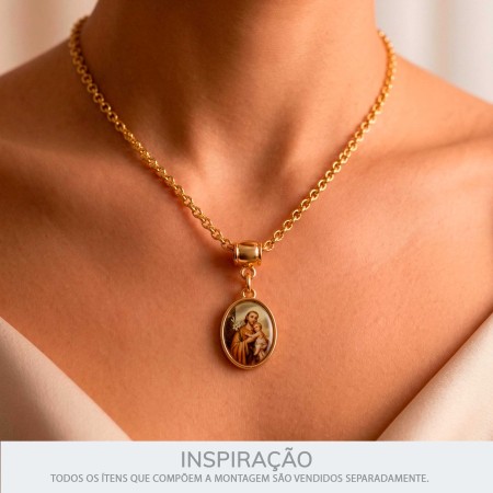 Pingente São José Ouro 23mm