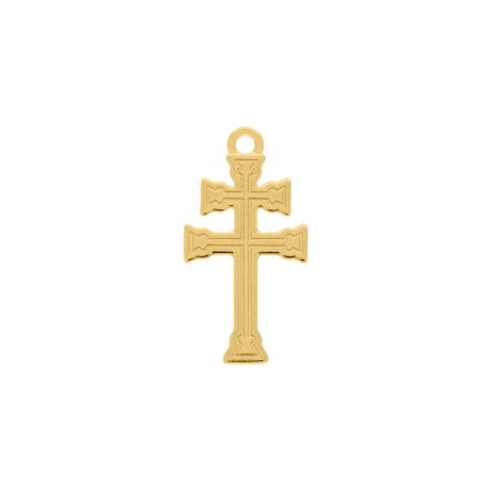 Pingente Ouro Cruz Missioneira 22mm