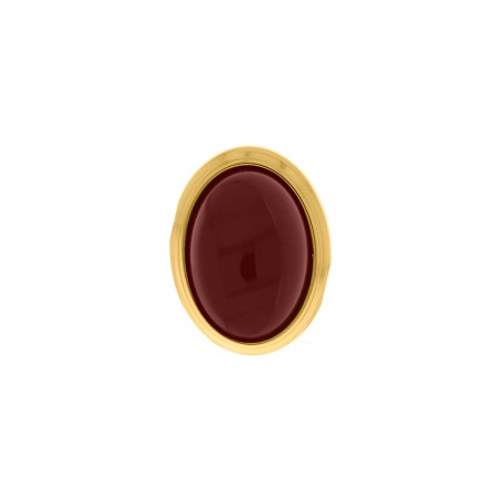 Brinco Ouro com Bordô Burgundy 27mm