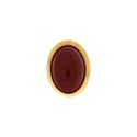 Brinco Ouro com Bordô Burgundy 27mm