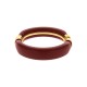 Bracelete Acrílico Bordô Burgundy com Dourado 80mm