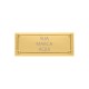 Placa Personalizada Ouro com Parafuso 82mm