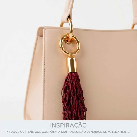 Ponteira Bolsa com Argola Articulada Ouro 58mm