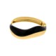Bracelete Orgânico Dourado com Preto 70mm