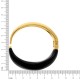 Bracelete Orgânico Dourado com Preto 70mm