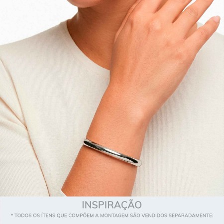 Bracelete Níquel Liso 73mm