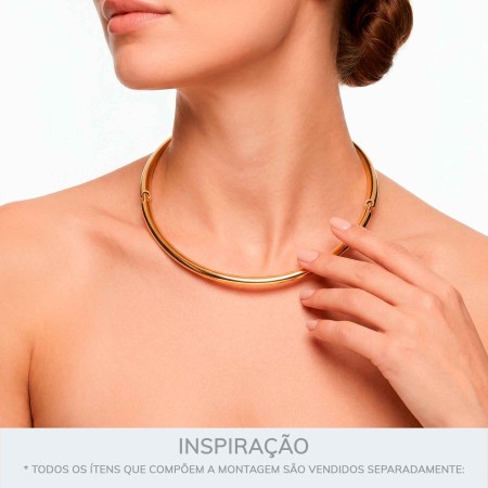 Colar Dourado 139mm