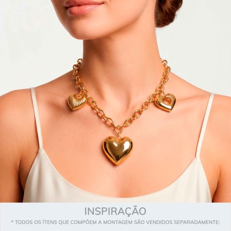 Pingente Coração Ouro 41mm