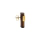Brinco de Acrílico Marrom com Dourado 25mm