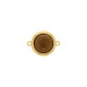 Pingente Ouro com Caramelo Mesclado 34mm