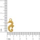 Pingente Cavalo Marinho Ouro 22mm