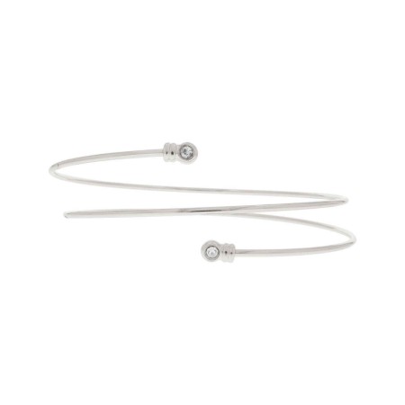 Bracelete de Braço Níquel com Strass 84mm