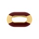 Passador Dourado com Bordô 58mm