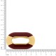 Passador Dourado com Bordô 58mm