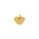 Pingente Coração Dourado 11mm