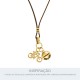 Pingente Ciclismo Ouro 17mm