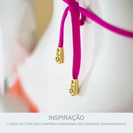 Ponteira Arabescada Ouro 19mm