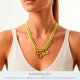 Conjunto de Pingentes Brasil Ouro