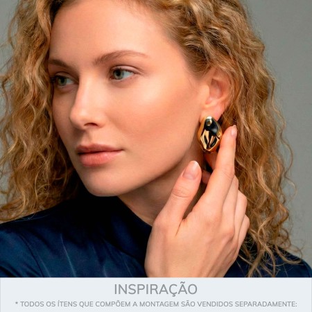 Brinco Dourado Mineral 30mm