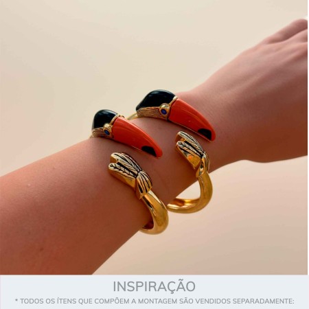 Bracelete Tucano Dourado 70mm