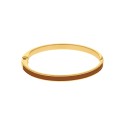 Bracelete Fino Dourado com Caramelo 67mm