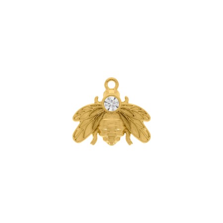 Pingente Inseto Dourado 21mm