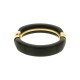 Bracelete Acrílico Verde Militar com Dourado 80mm