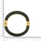 Bracelete Acrílico Verde Militar com Dourado 80mm