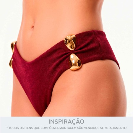 Passador Dourado Orgânico 65mm