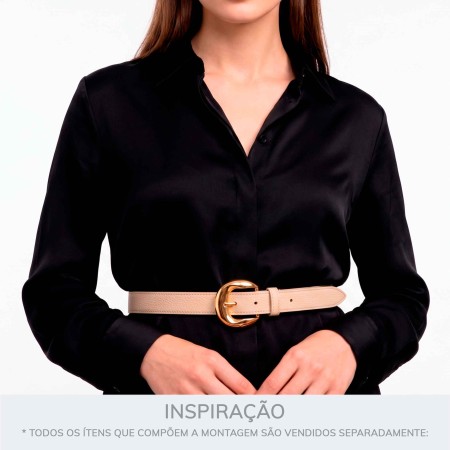 Fivela para Cinto Feminino Dourada 31mm