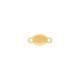 Pingente Dourado Orgânico 17mm